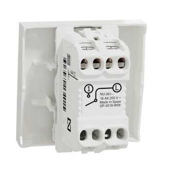 نيو يونيكا -مفتاح عادة عريض 16 امبير -ابيض