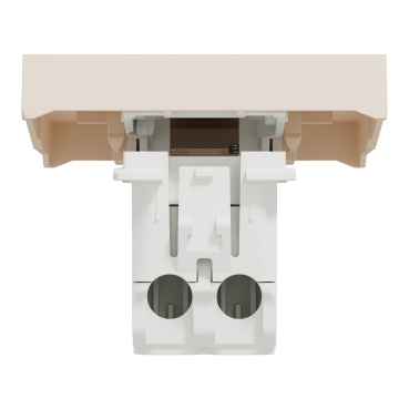 One-way switch 16A screws 2modules - Beige