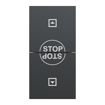 Schneider electric Roller blind switch 10AX screw 1m  - Black