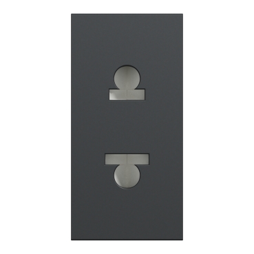 Schneider Electric Euroamerican Socket outlet 1m shuttered - Black