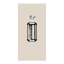 USB charger 1module - Beige