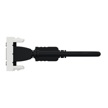 HDMI connector prewired 1module - white