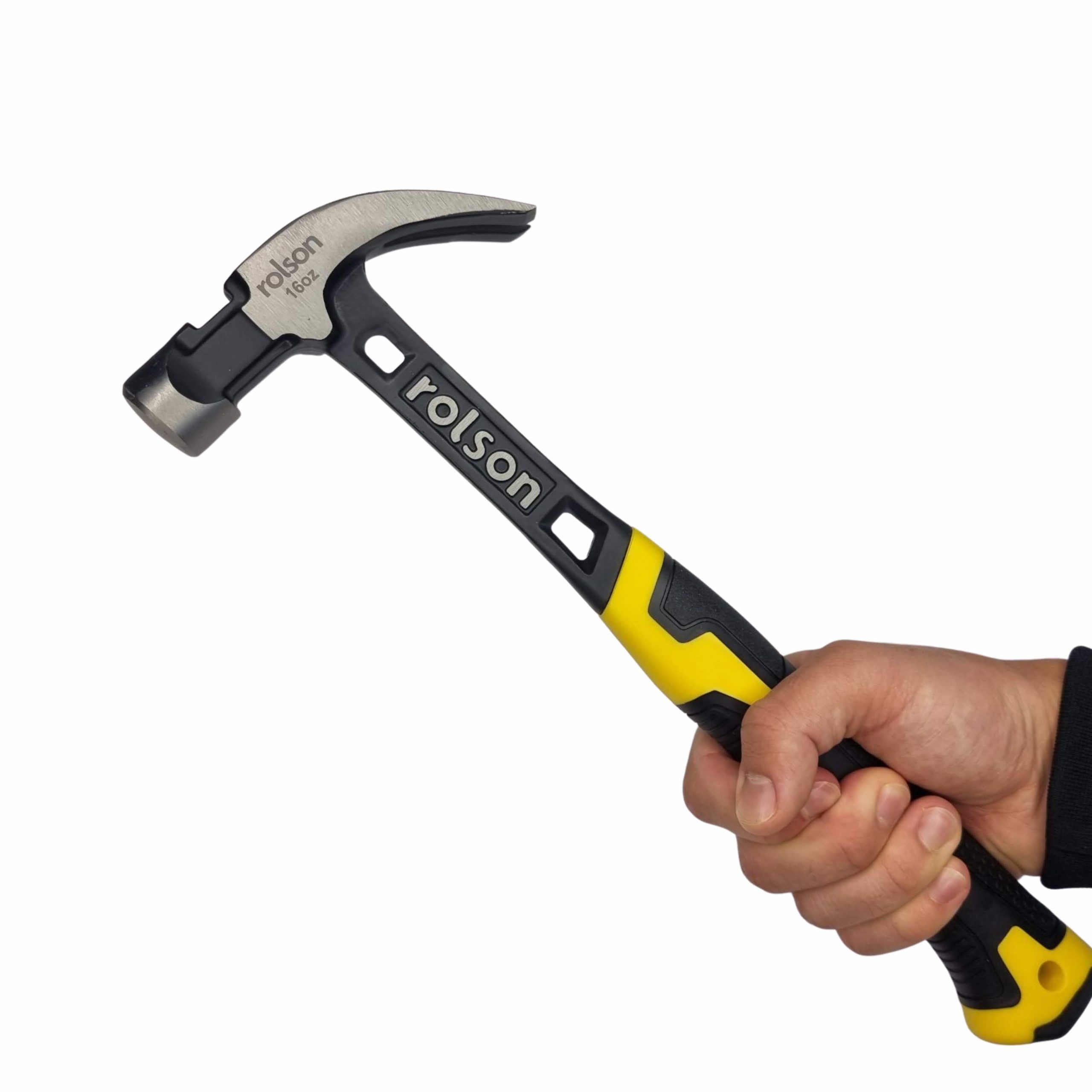 Claw Hammer One Piece 16 Oz with non slip grip Rolson