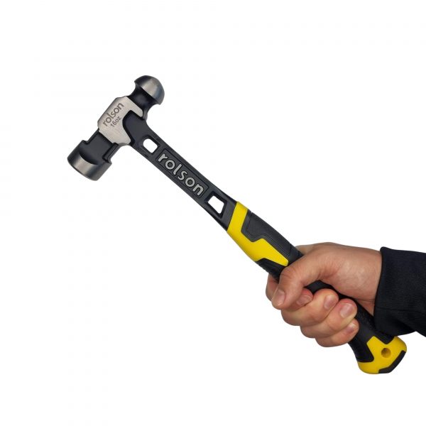 Ballpein Hammer One Piece 16Oz with non slip grip Rolson