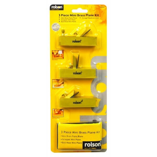 3pc Mini Brass Plane Kit