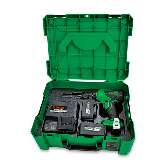 TopTul Brushless Cordless Drill/Driver 13mm 18 v 4 ah