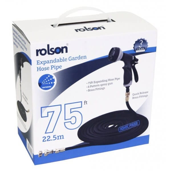 خرطوم قابل للتوسيع 22.5 متر(75 قدم) مع مسدس رش رولسون