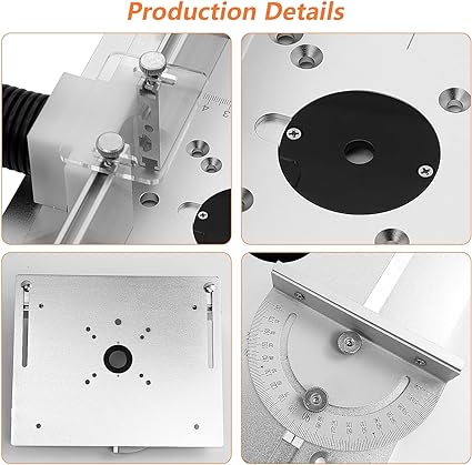 Aluminum Alloy Small Router Table Insert Plate 200mm* 240mm