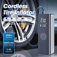 7800 mAh PSI 150 كمبروسر هواء محمول ديجيتال12 فولت
