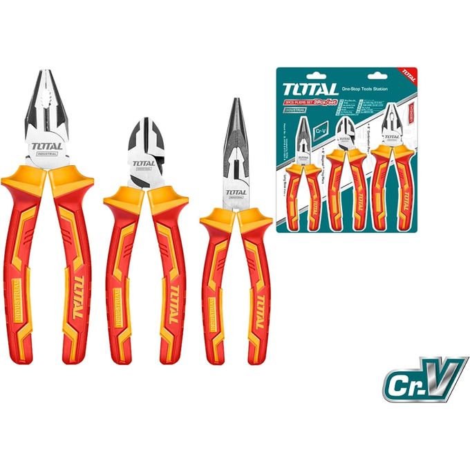 طقم بنس معزول 1000 فولت 3 قطع توتال