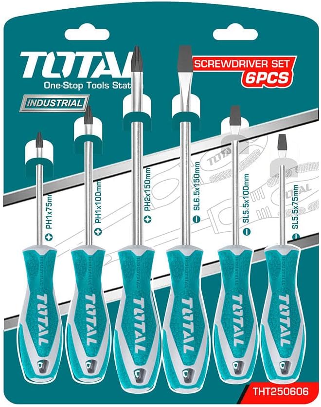 Total  Screwdriver Set 6 Pcs THT250606