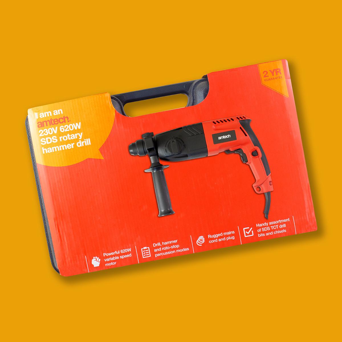 620W 230V SDS rotary hammer drill
