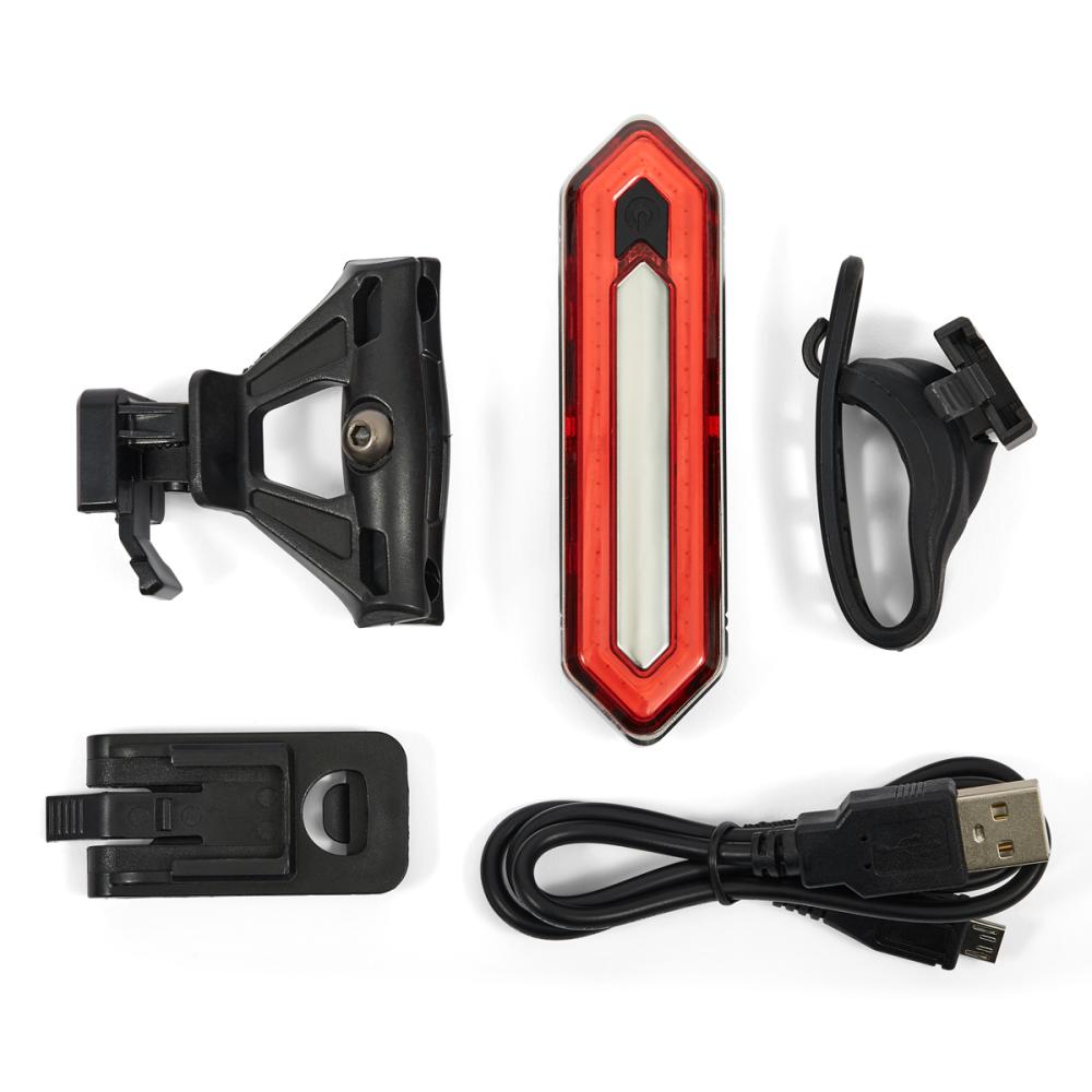 High performance USB rechargeable rear bike light