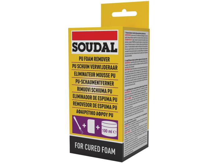 Soudal Cured PU Foam Remover - CLEAR (100ml)