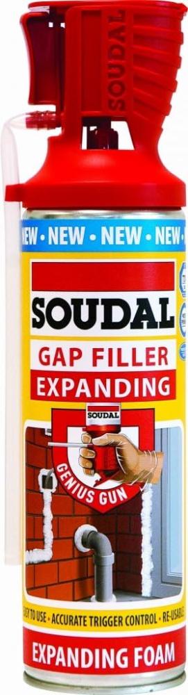Soudal DIY Gap Filling Foam Genius Gun - CHAMPAGNE (500ml)