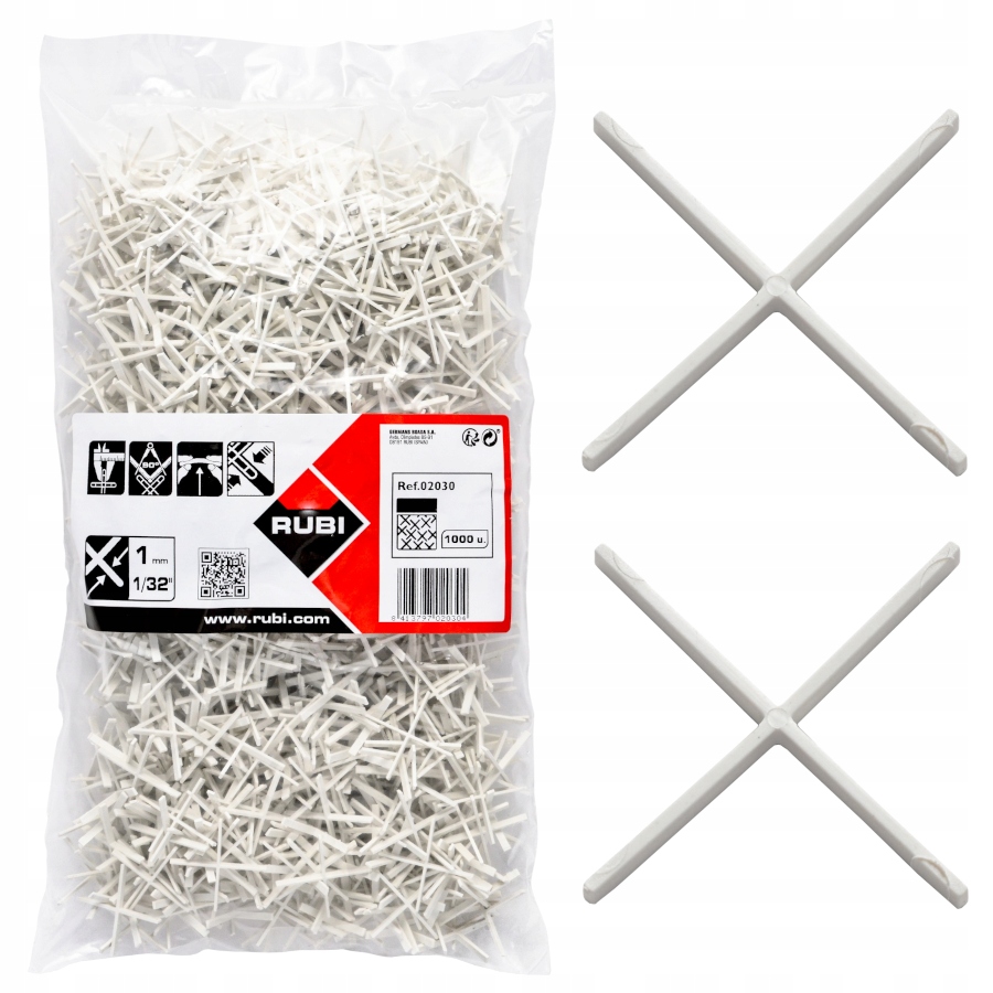 Rubi Tile Spacer 1mm 1000 Pcs