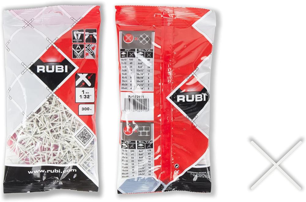 Rubi Tile Spacer 1mm 300 Pcs