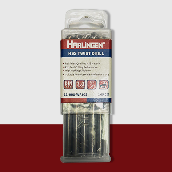 HARLINGEN HSS (M2) TWIST DRILLS, DIN338, BRIGHT FINISHED, FULLY GROUND, 8.5.0MM