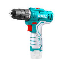 TOTAL Lithium-ion Cordless Drill 12v 2 Batteries And Charger TDLI12208