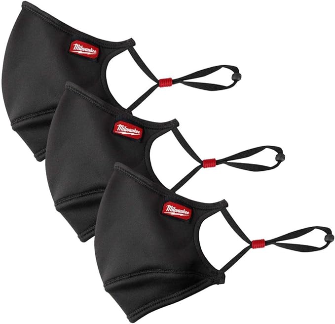 MILWAUKEE  PERFORMANCE FACE COVERING PACK LARGE/EXTRA LARGE X3 PCS