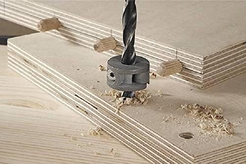 Wolfcraft 8mm Dowel Twist Drill Bit With Depth Stop