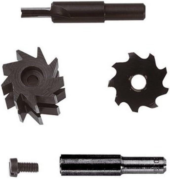 Wolfcraft Universal Bit Set Made From Tool Steel, 4 Pcs Cutters Made From Tool Steel For Milling Hardwood And Softwood.
