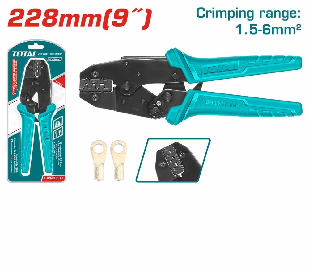 Total Ratchet Crimping Pliers 9 inch