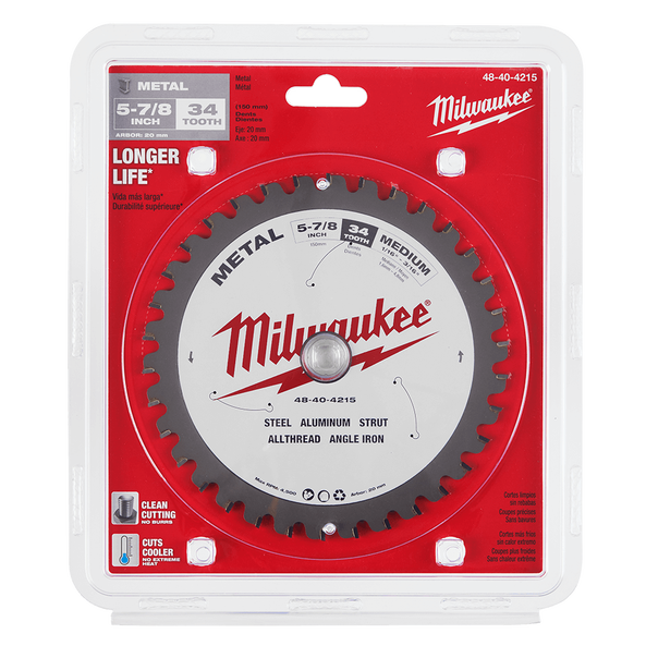 Milwaukee Carbide Teeth Metal Cutting Circular Saw Blade 34"