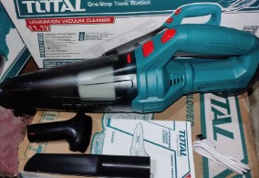 TOTAL Vacuum Cleaner With Internal 2Ah Lithium Battery, 11V Capacity, Charging With Type-C Connection