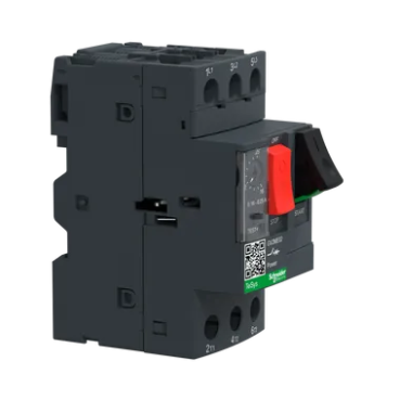 Motor Circuit Breaker, TeSys GV2, 3P, 0.16-0.25 A, Thermal Magnetic, Screw Clamp Terminals