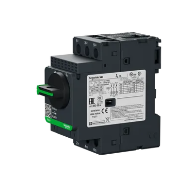Motor Circuit Breaker, TeSys GV2, 3P, 1 A, Magnetic, Rotary Handle, Screw Clamp Terminals