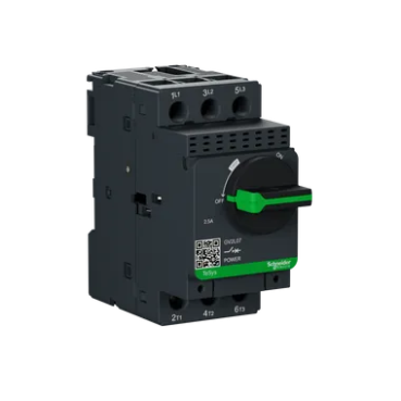 Motor Circuit Breaker, TeSys GV2, 3P, 2.5 A, Magnetic, Rotary Handle, Screw Clamp Terminals