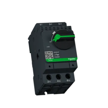 Motor Circuit Breaker, TeSys GV2, 3P, 2.5 A, Magnetic, Rotary Handle, Screw Clamp Terminals