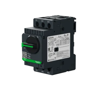 Motor Circuit Breaker, TeSys GV2, 3P, 6.3 A, Magnetic, Rotary Handle, Screw Clamp Terminals