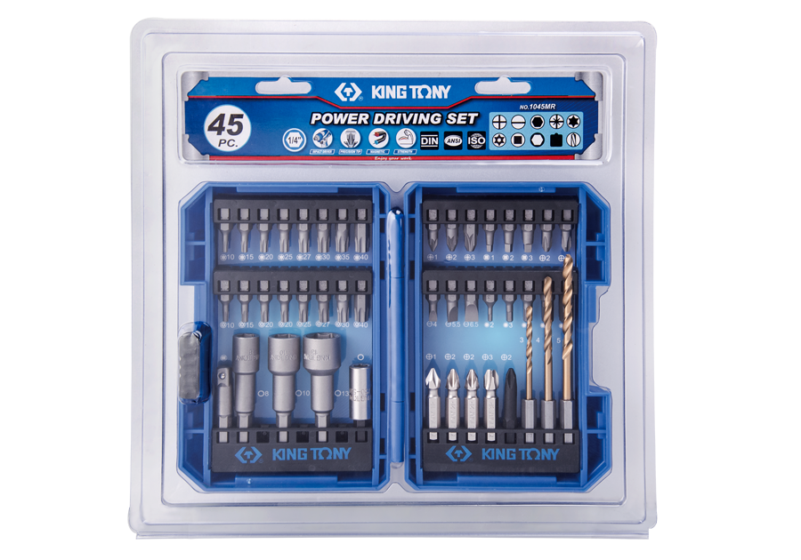 King Tony - 45 PC. Power Bit Set - 1045MR