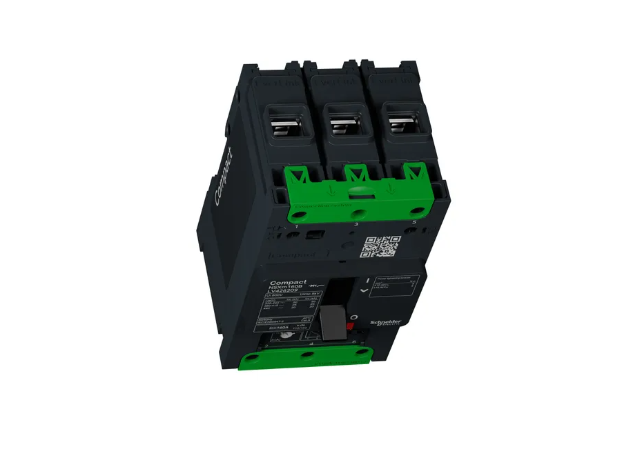 Circuit Breaker ComPact NSXm B (25 KA At 415 VAC), 3P 3d, 160 A Rating TMD Trip Unit, EverLink Connectors
