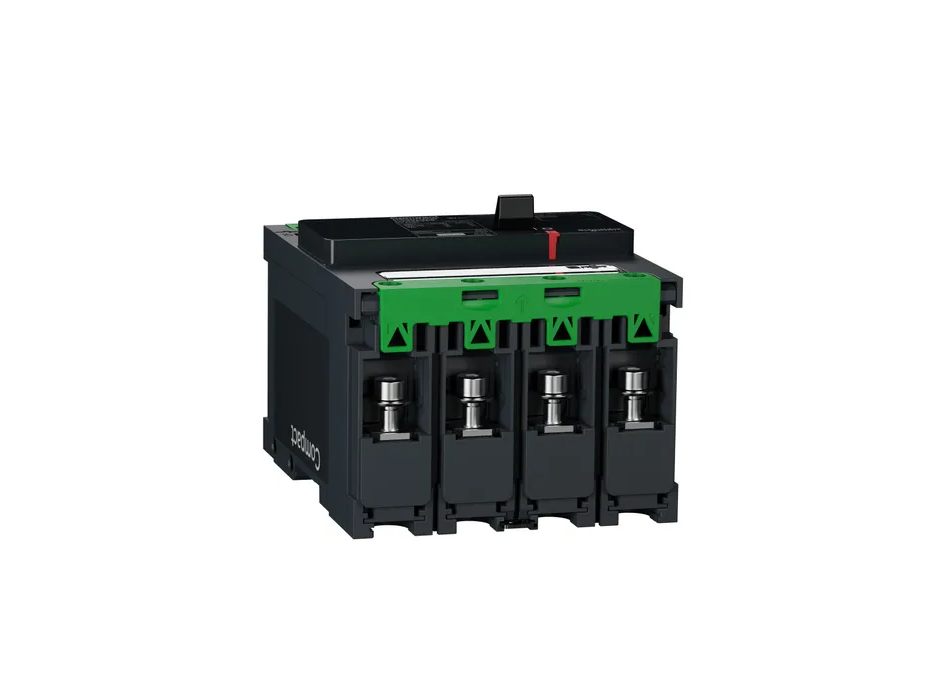 circuit breaker ComPact NSXm B (25 kA at 415 VAC), 4P 3d, 125 A rating TMD trip unit, compression lugs and busbar connectors