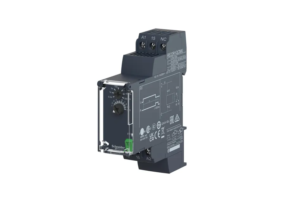 Modular Timing Relay, 5 A, 0.05 S…10 Min, 1 CO, Delay On De-energization, 24...240 V AC/DC