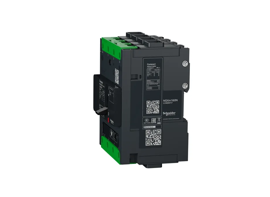 Circuit Breaker ComPact NSXm N (50 KA At 415 VAC), 4P 3d, 100 A Rating TMD Trip Unit, EverLink Connectors