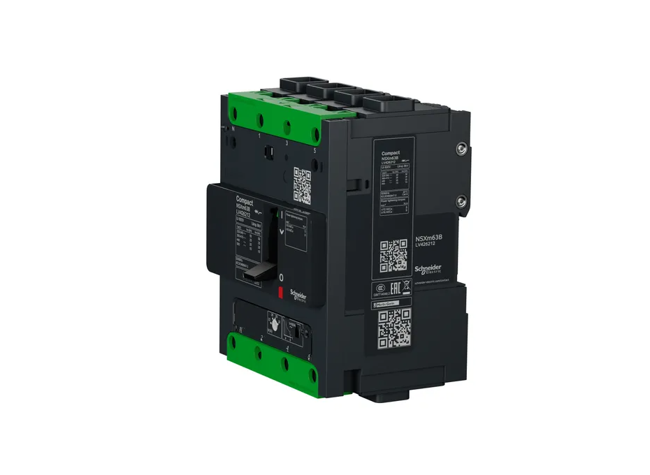 Circuit Breaker ComPact NSXm B (25 KA At 415 VAC), 4P 3d, 32 A Rating TMD Trip Unit, EverLink Connectors
