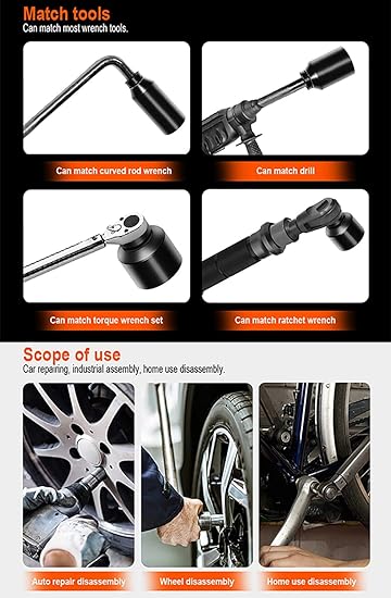 HARDEN Impact Socket 1/2 -10 PCS