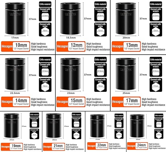 طقم لقم رباط تصادمي 1/2 قصير 10 ق  - هاردن