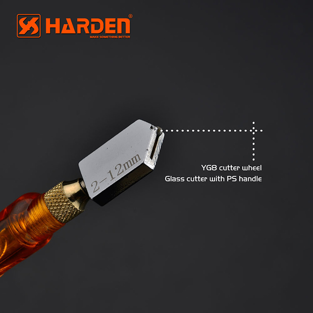 HARDEN Professional Auto-Oil Glass Cutter With Plastic Handle