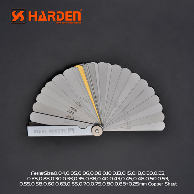 HARDEN Professional 32 PCS 65 Mm Feeler Gauge