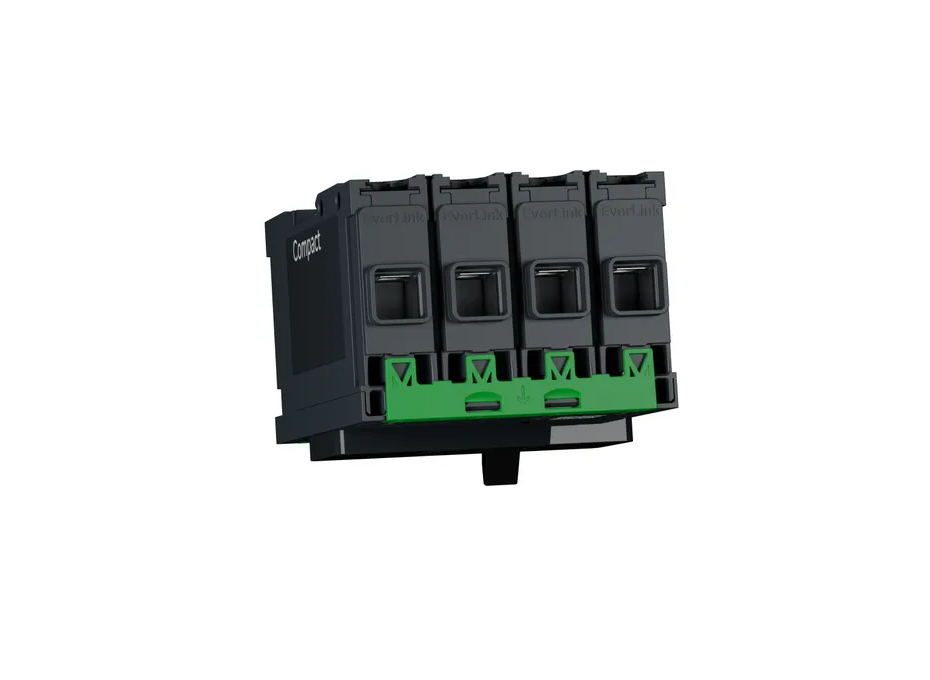 circuit breaker ComPact NSXm B (25 kA at 415 VAC), 4P 3d, 160 A rating TMD trip unit, EverLink connectors