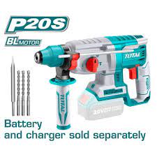 TOTAL Brushless Rotary Hammer 20V 22 Mm Without Battery And Charger