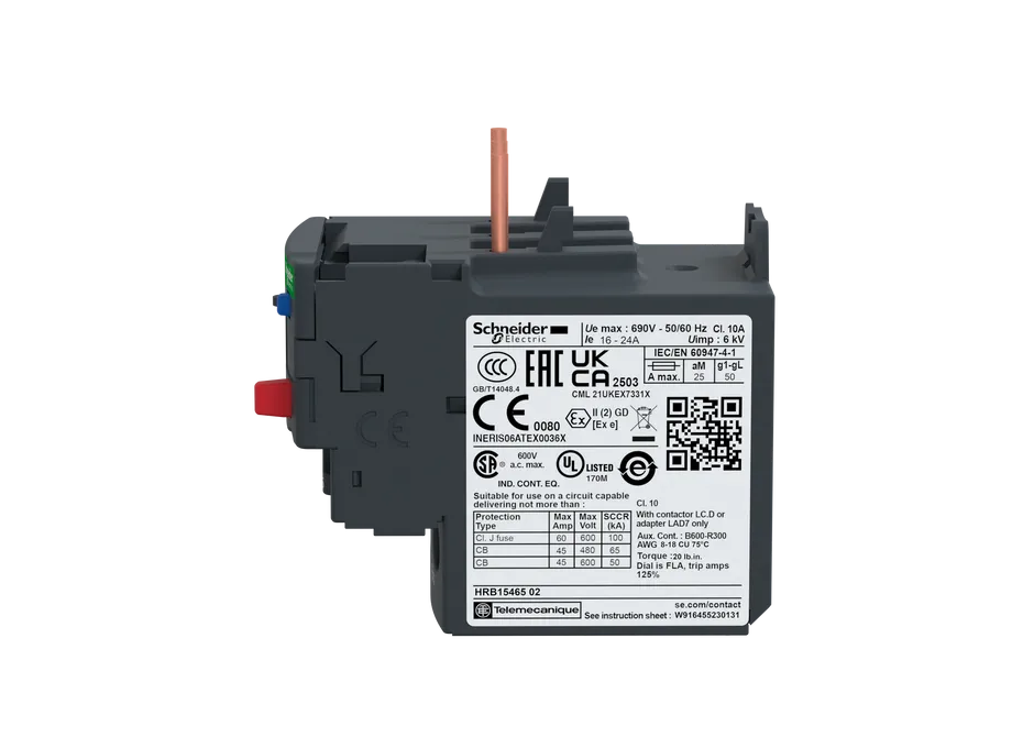 Thermal Overload Relay, TeSys LRD, 16...24 A, Class 10A