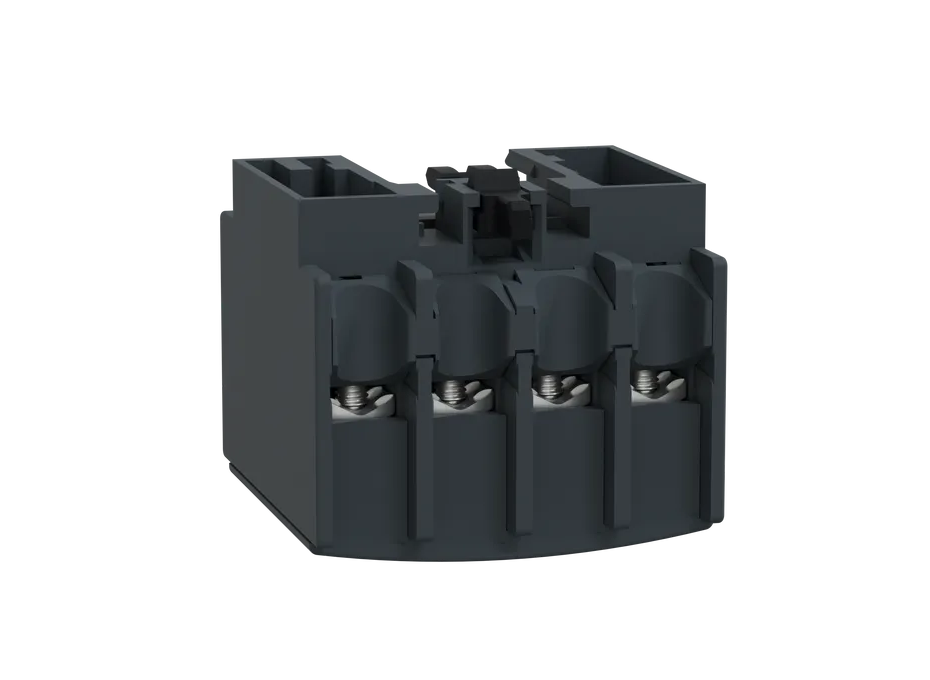 Auxiliary Contact Block, TeSys D, 2NO + 2NC, Front Mounting, Screw Terminals