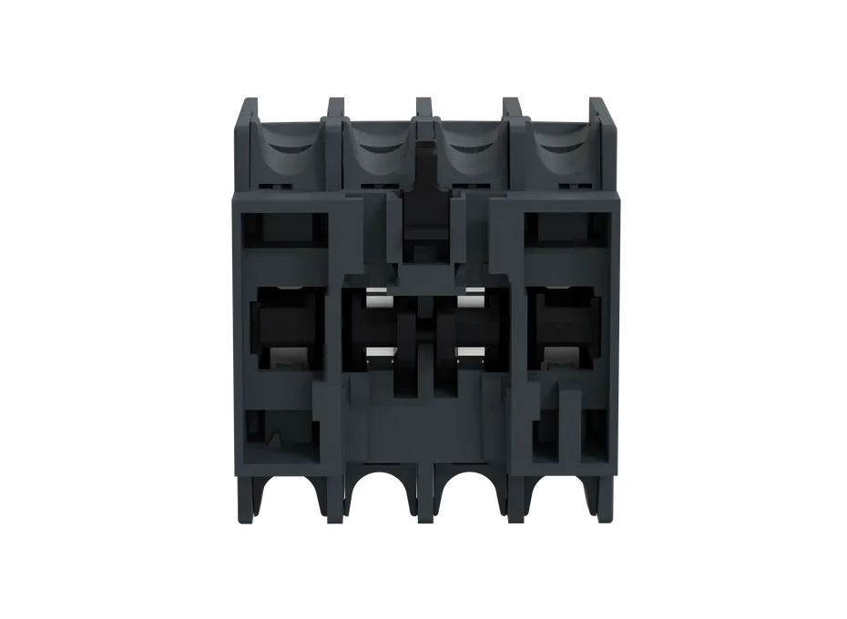 Auxiliary Contact Block, TeSys D, 4NO, Front Mounting, Screw Terminals