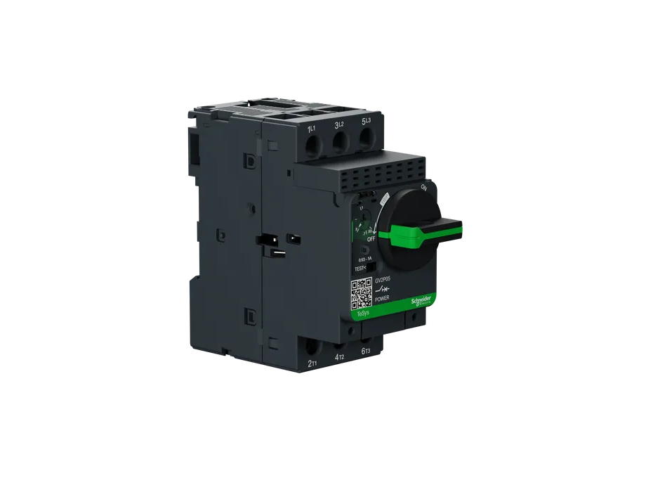 Motor Circuit Breaker, TeSys GV2, 3P, 0.63-1 A, Thermal Magnetic, Screw Clamp Terminals